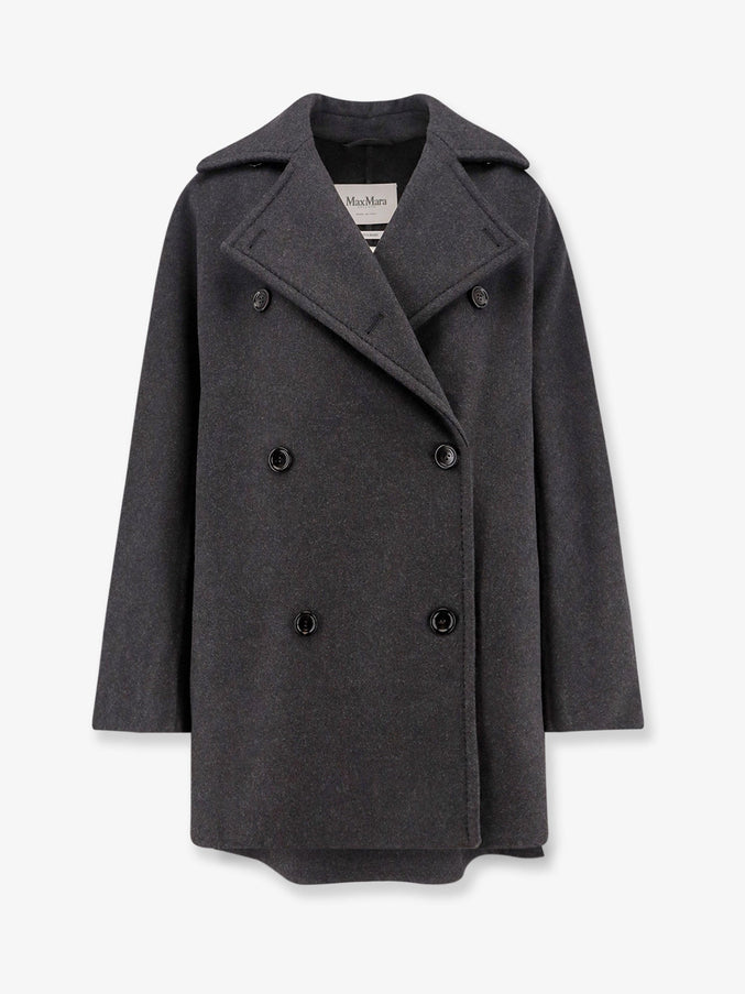 Max Mara Asturie1234 Oversize Virgin Wool And Cashmere Coat 44 Grigio