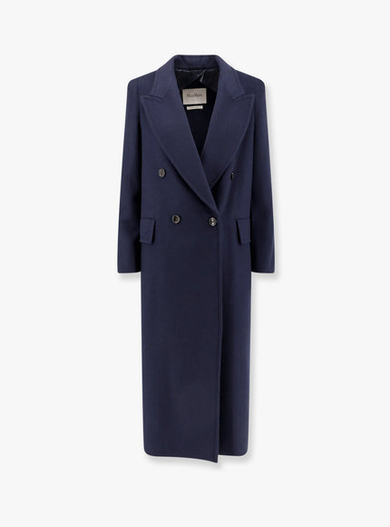 Max Mara Albania 1234 Max Mara Sfilata Virgin Wool And Cashmere Coat Blu