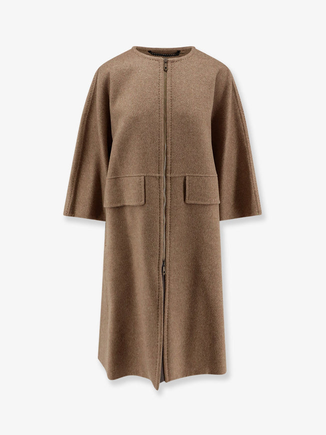 Max Mara Amour Cashmere Coat Beige
