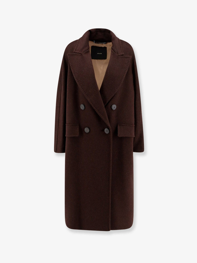 Max Mara Angus Alpaca And Cashmere Coat Nero