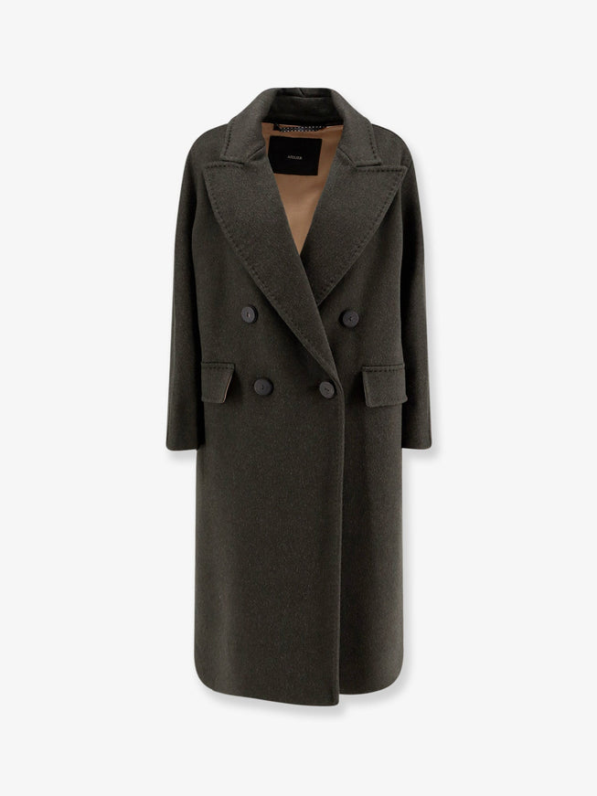 Max Mara Angus Alpaca And Cashmere Coat Bianco