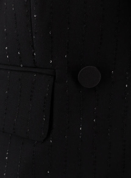 Max Mara Appia Virgin Wool Blazer With Sequins