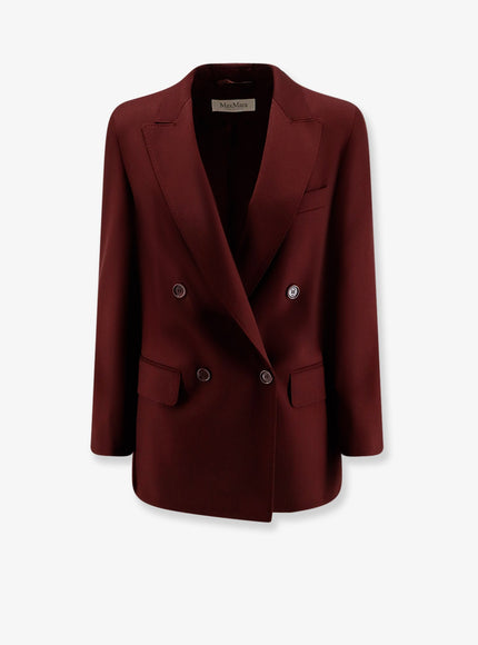 Max Mara Farad Virgin Wool Blazer Ciliegia