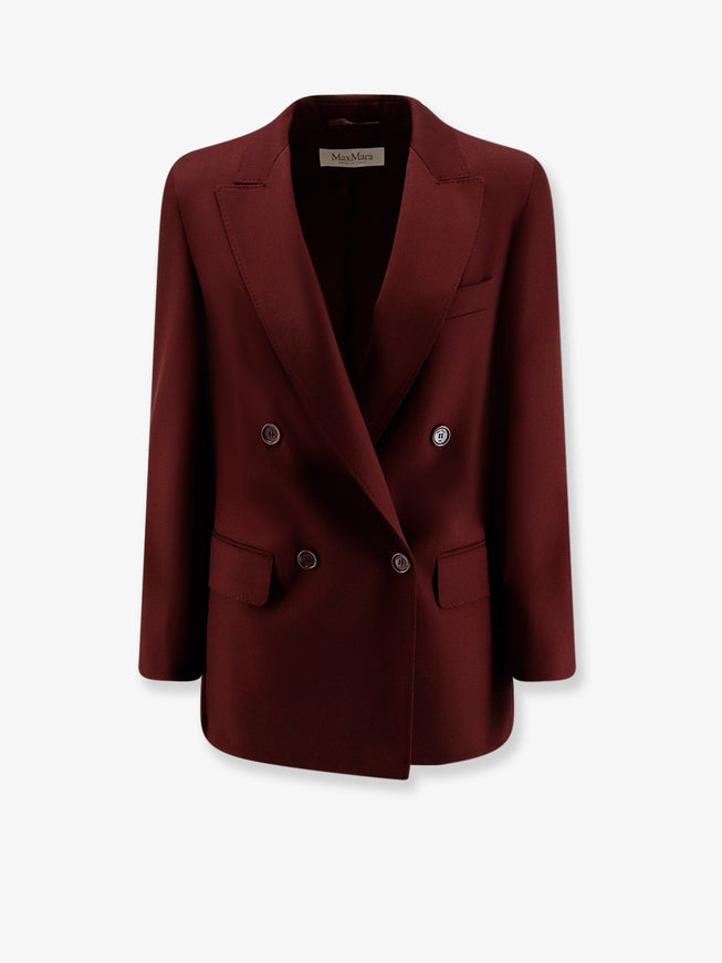Max Mara Farad Virgin Wool Blazer Ciliegia