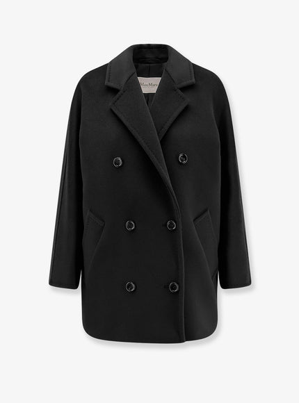 Max Mara Rebus Virgin Wool And Cashmere Coat Nero
