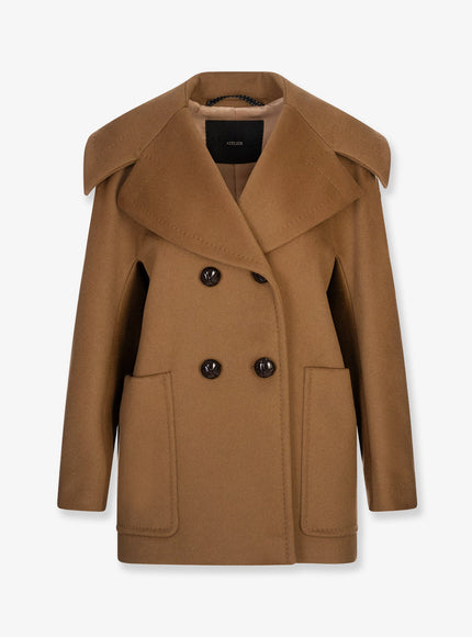 Max Mara Mario Double Breasted Cashmere Coat Cammello