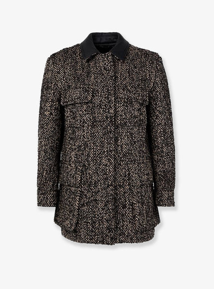 Max Mara Angio Virgin Wool Coat Marrone