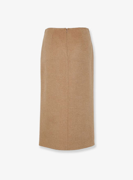 Max Mara Curzio Camel Midi Skirt