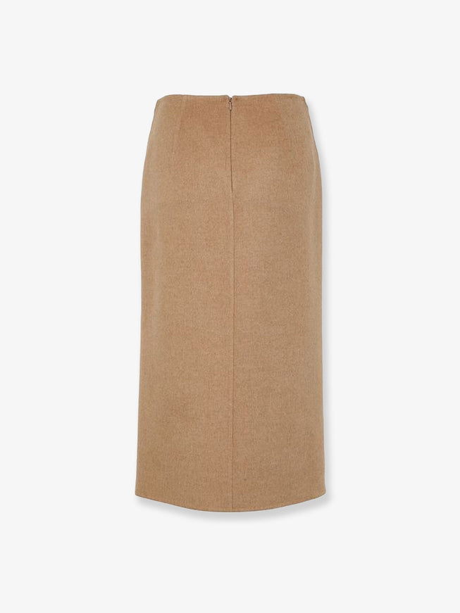Max Mara Curzio Camel Midi Skirt