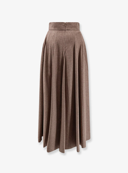 Max Mara Bellico Virgin Wool Long Skirt