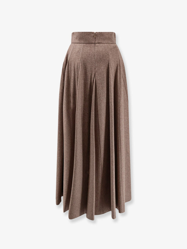 Max Mara Bellico Virgin Wool Long Skirt