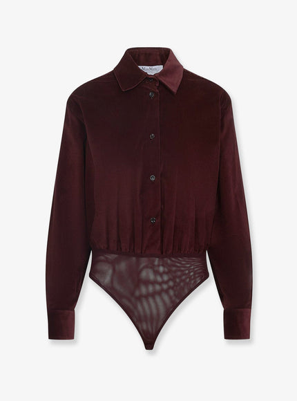 Max Mara Fertile Corduroy Shirt Ciliegia