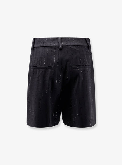 Max Mara Siberia Virgin Wool Shorts With Sequins