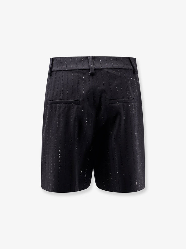 Max Mara Siberia Virgin Wool Shorts With Sequins