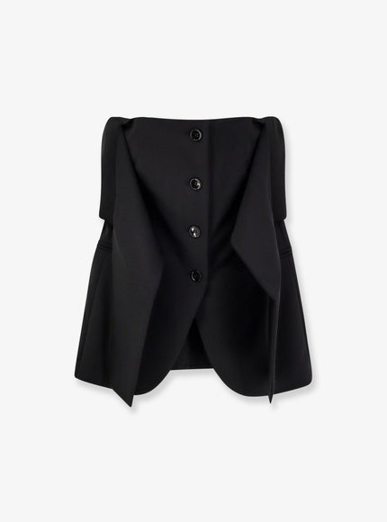 Max Mara Veruska Virgin Wool Top Nero