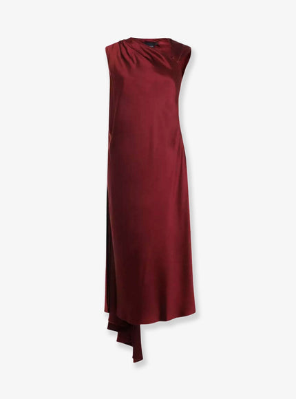 Max Mara Edolo Silk Dress Lampone