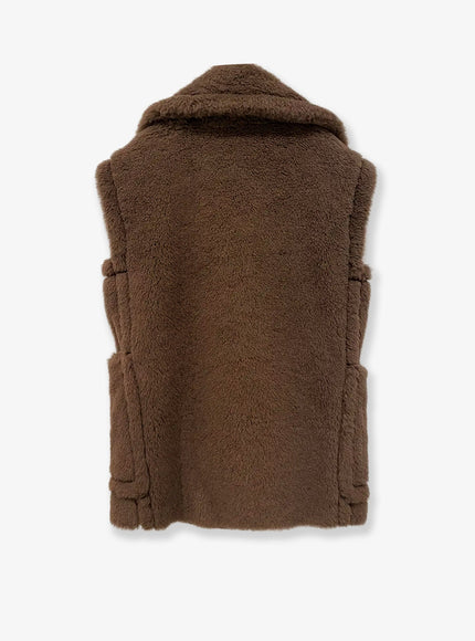 Max Mara Bormida Alpaca And Wool Sleeveless Coat