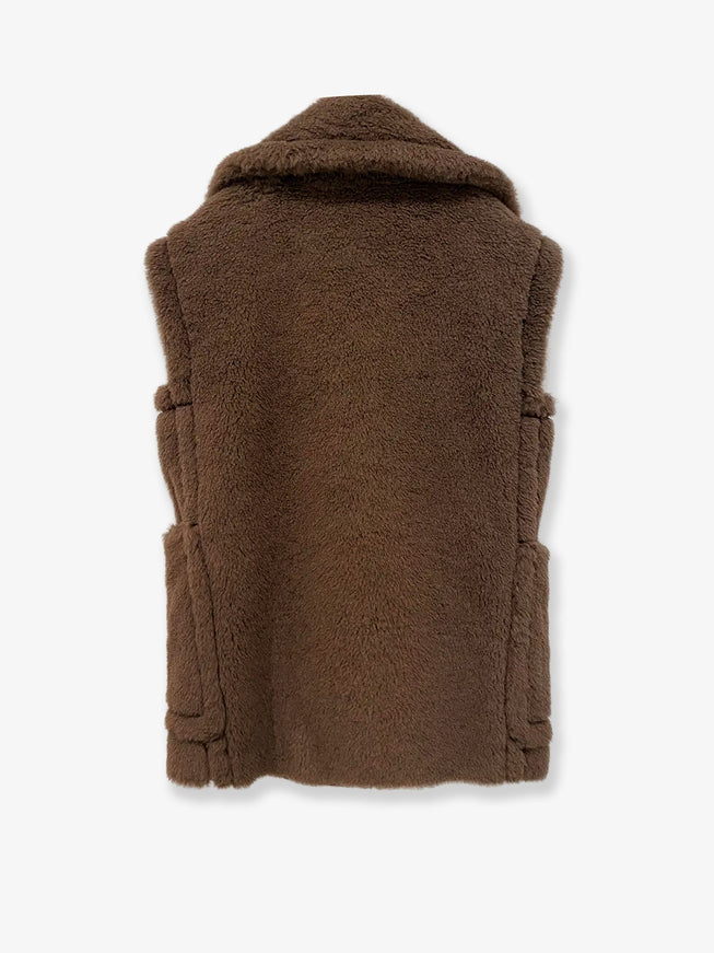 Max Mara Bormida Alpaca And Wool Sleeveless Coat