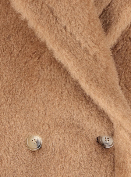 Max Mara Breda Camel And Silk Sleeveless Coat