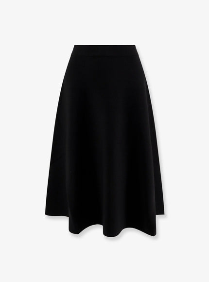 Max Mara Lazio Viscose Blend Skirt Nero