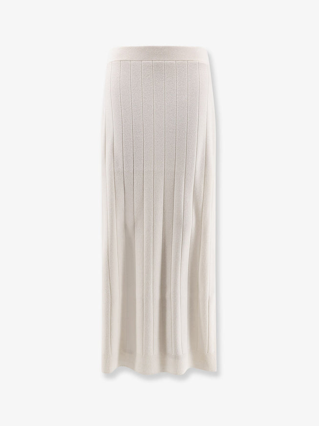 Max Mara Sante Cashmere Midi Skirt Bianco