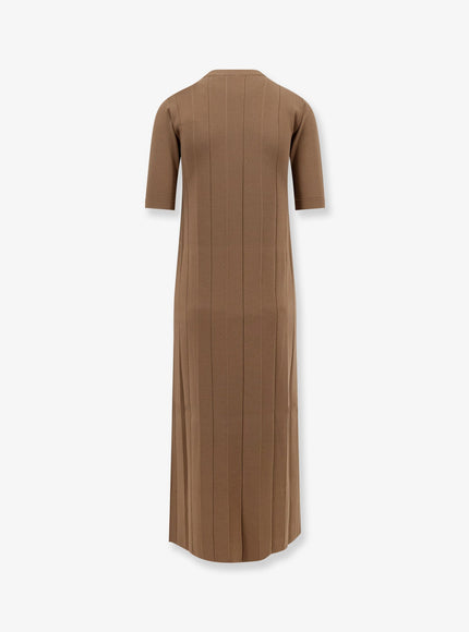 Max Mara Orafo Viscose Blend Midi Dress