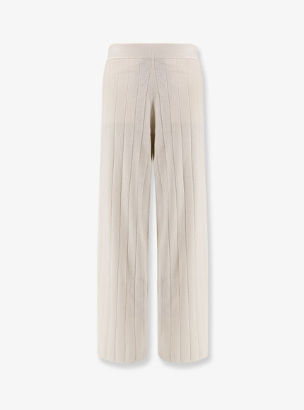 Max Mara Jardin Cashmere Trousers Bianco