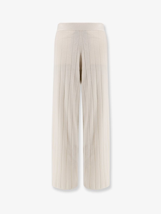 Max Mara Jardin Cashmere Trousers Bianco