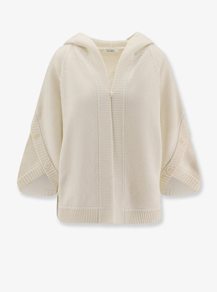 Max Mara Vals Wool And Cashmere Cardigan Bianco