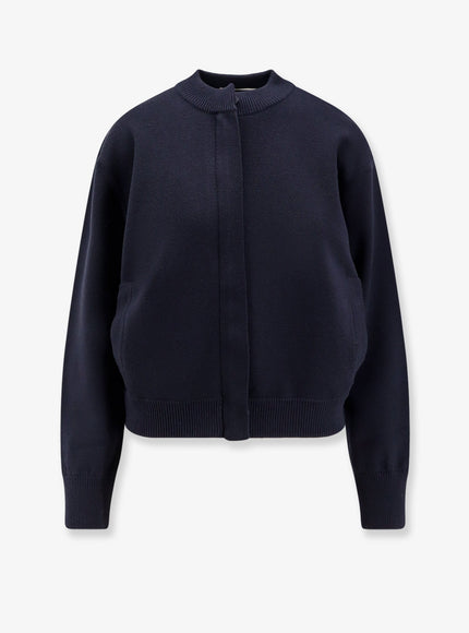 Max Mara Pelago Virgin Wool Cardigan Blu Marino