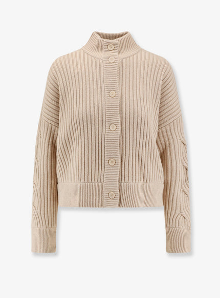 Max Mara Afelio Wool And Cashmere Cardigan Beige