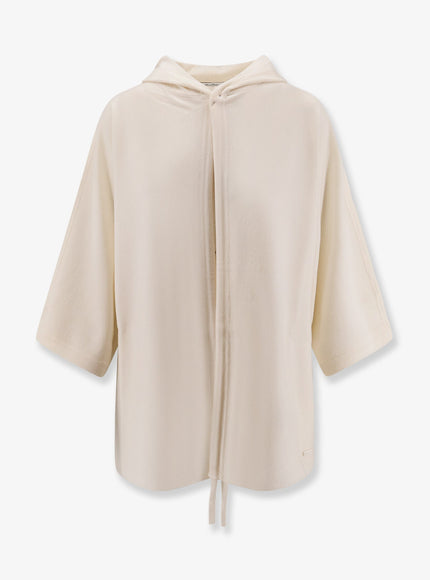 Max Mara Aster Virgin Wool Cardigan Bianco
