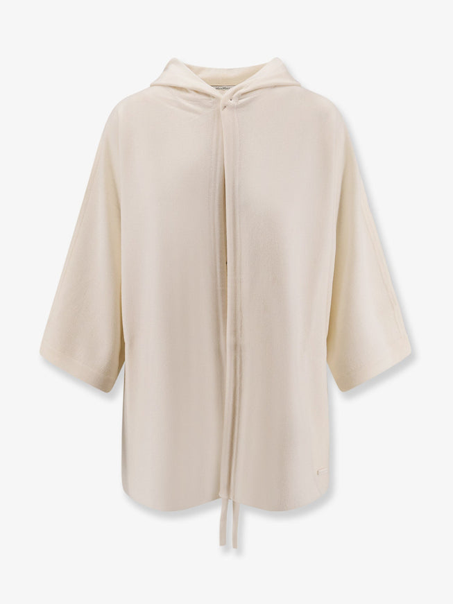 Max Mara Aster Virgin Wool Cardigan Bianco