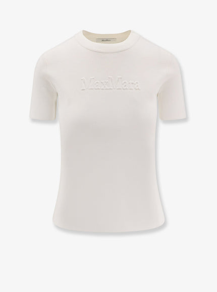 Max Mara Adelio Viscose Blend T-Shirt Bianco