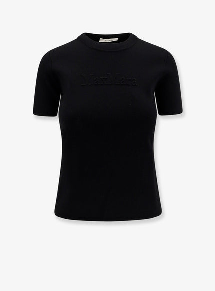 Max Mara Adelio Viscose Blend T-Shirt Nero