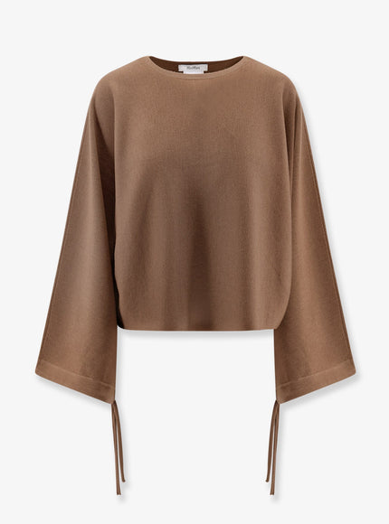 Max Mara Frais Virgin Wool Sweater Nocciola