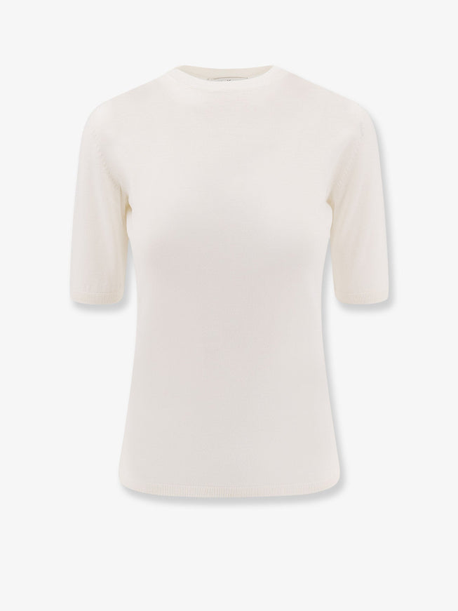 Max Mara Gerico Virgin Wool T-Shirt Bianco