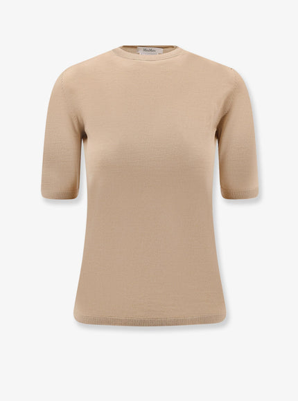 Max Mara Gerico Virgin Wool T-Shirt Sabbia