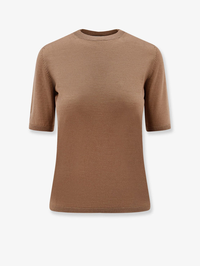 Max Mara Gerico Virgin Wool T-Shirt Nocciola