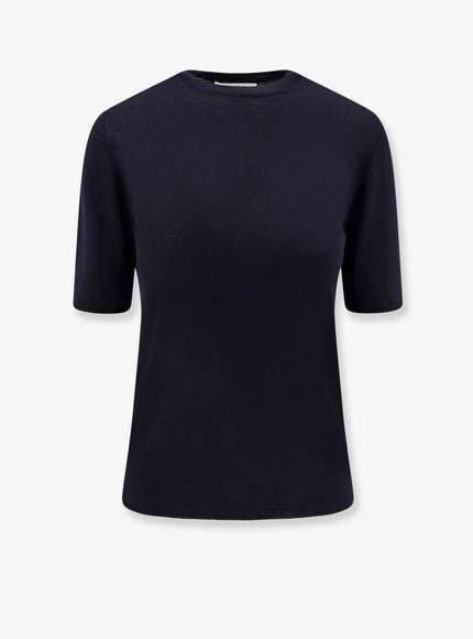 Max Mara Gerico Virgin Wool T-Shirt Blu