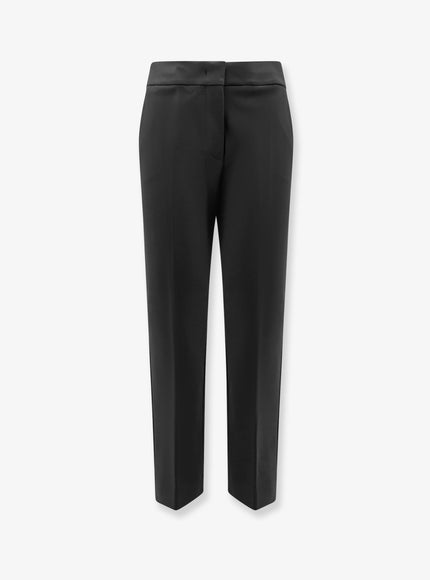 Max Mara Pegno Viscose Blend Trousers Nero