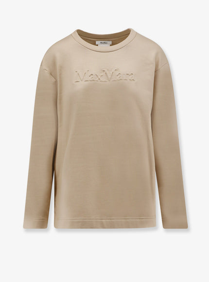 Max Mara Silk And Cotton Blend Berma Sweatshirt Caramello
