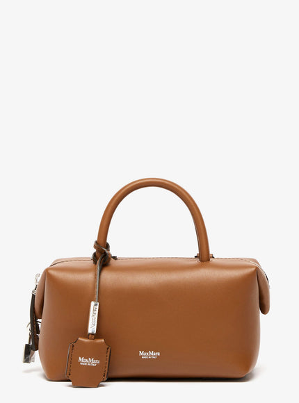 Max Mara Holldalls Leather Shoulder Bag Uni Ambra Marrone