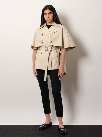Max Mara Cotton Gabardine Sigfrid Cape