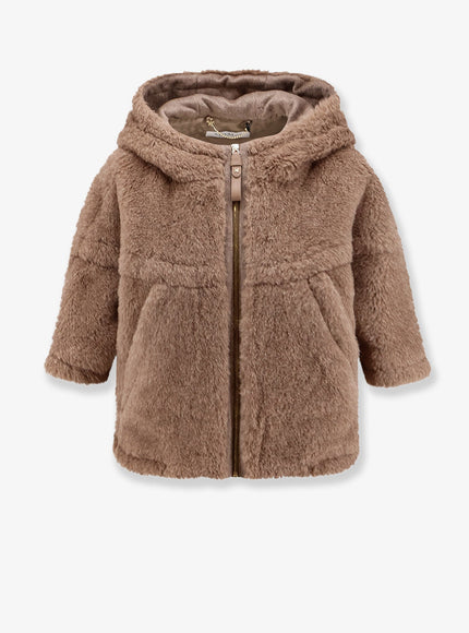 Max Mara Petalo Alpaca And Cahmere Peacoat Bronzo