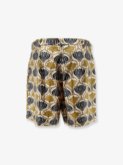 Max Mara Metello Multicolor Silk Shorts