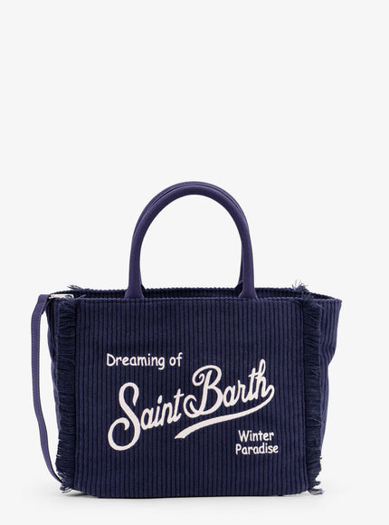 Mc2 Saint Barth Colette Corduroy Handbag Uni Turchese