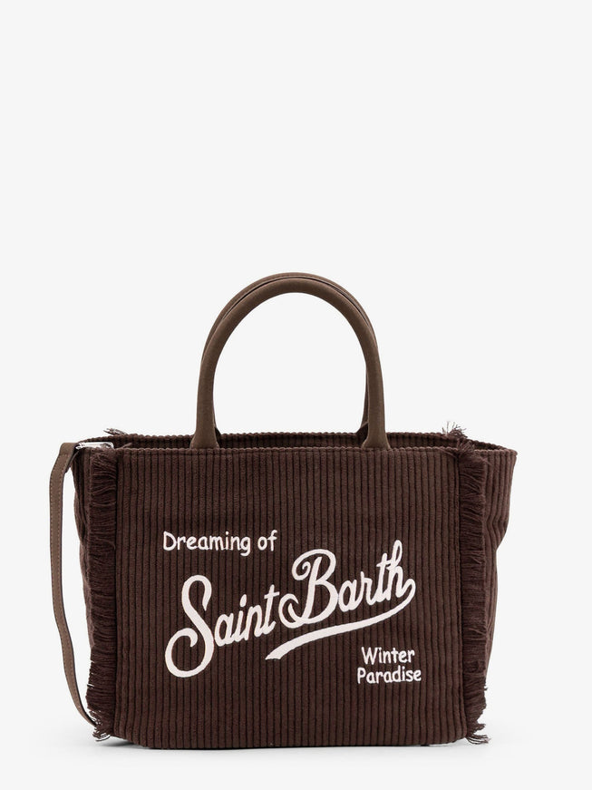 Mc2 Saint Barth Colette Corduroy Handbag Uni Marrone
