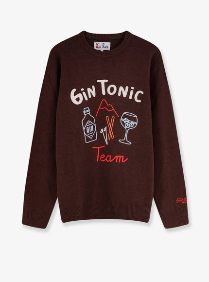 Mc2 Saint Barth Heron Wool Blend Sweater Marrone