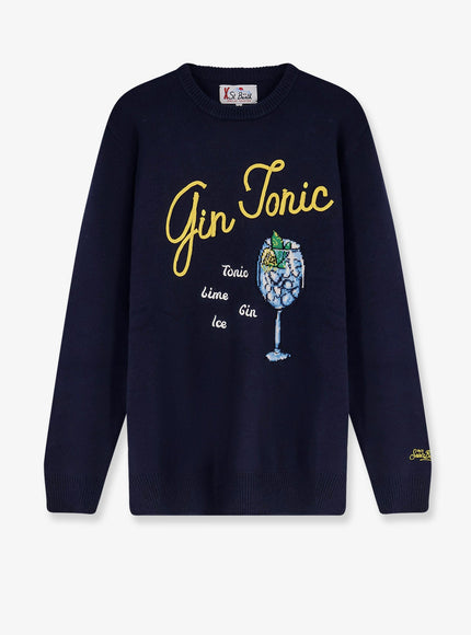 Mc2 Saint Barth Heron Wool Blend Sweater Blu